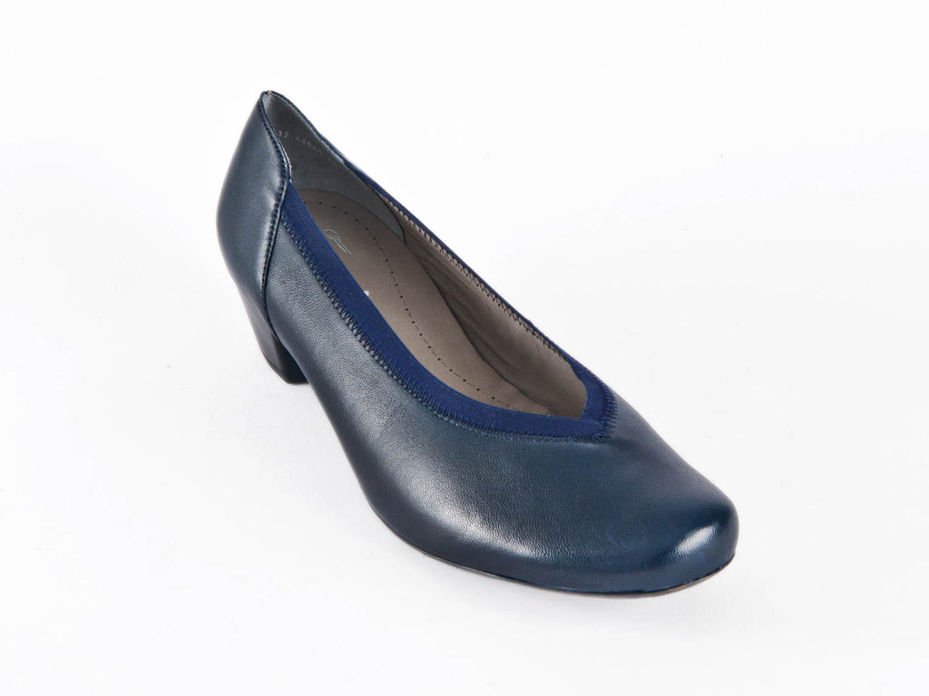 Navy blue wide fit ladies shoes clearance