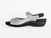 Wolky Salvia adjustable silver leather sandal