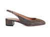 Clearance 50% off Sparkle leather slingback