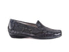 Clearance 50% 0ff Harriet mock snakeskin grey leather moccasin
