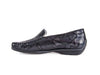 Clearance 50% 0ff Harriet mock snakeskin grey leather moccasin