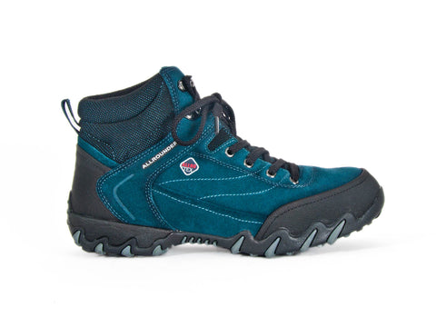 * Mephisto Gore-Tex petrol-blue fabric and leather walking boot