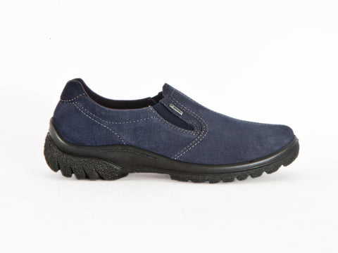 Ara Gore-Tex waterproof navy blue nubuck loafer