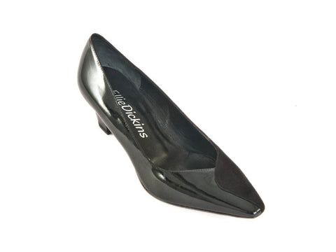 Clearance 50% off Two halves suede & patent leather court