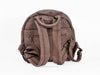 Ara back pack handbag taupe soft zip pom-pom
