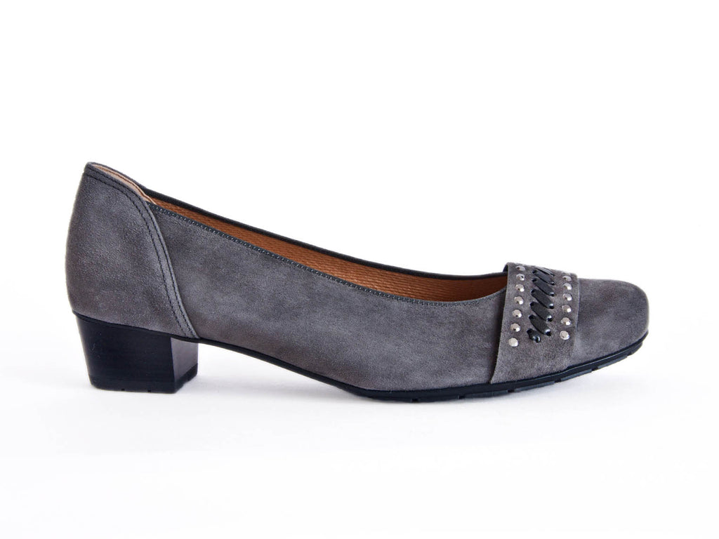 Ellie Dickins Shoes Ara wide fitting suede court Ellie Dickins Shoes