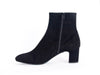 smart black ankle boots with side zip