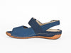 Waldlaufer Heliett 2 strap jeans blue leather sandal