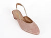 large ladies slingback pink leather comfortable small shoe size