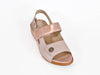 ** Helinda 2 strap leather wedge sandal