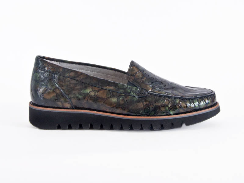 * Closing down sale 50% off Waldlaufer Habea mottled green leather loafer