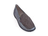 Klare grey & snakeskin effect leather loafer