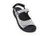 Wolky Rio "Crash" adjustable silver leather sandal