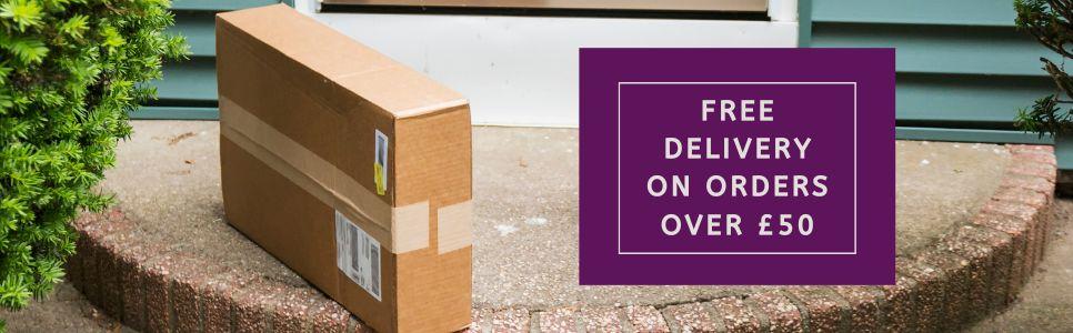 package of shoes delivered to a front doorstep